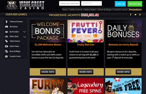 bonus code vegas crest casino  In total, you can claim $2,500 and 100 free spins: 1 st deposit bonus of 200% match to $1,000 and 50 free spins for Dragon and Phoenix game; 2 nd deposit bonus of 300% match to $1,500 and 50 free spins for Norsemen game; If you can deposit via